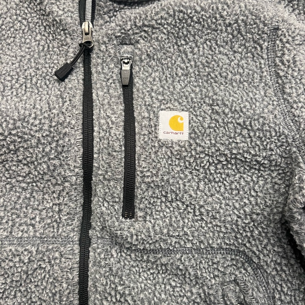 Carhartt Gray Fleece Women’s Zip-up - Picture 3 of 7
